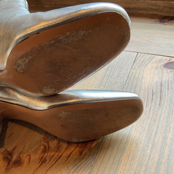 MARC JACOBS ROCKET CHELSEA SILVER ANKLE BOOTS - Picture 9 of 11